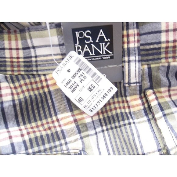 New W/ Tag Jos A Bank Plaid Shorts Size 40 Regular (MP7) - Picture 6 of 6